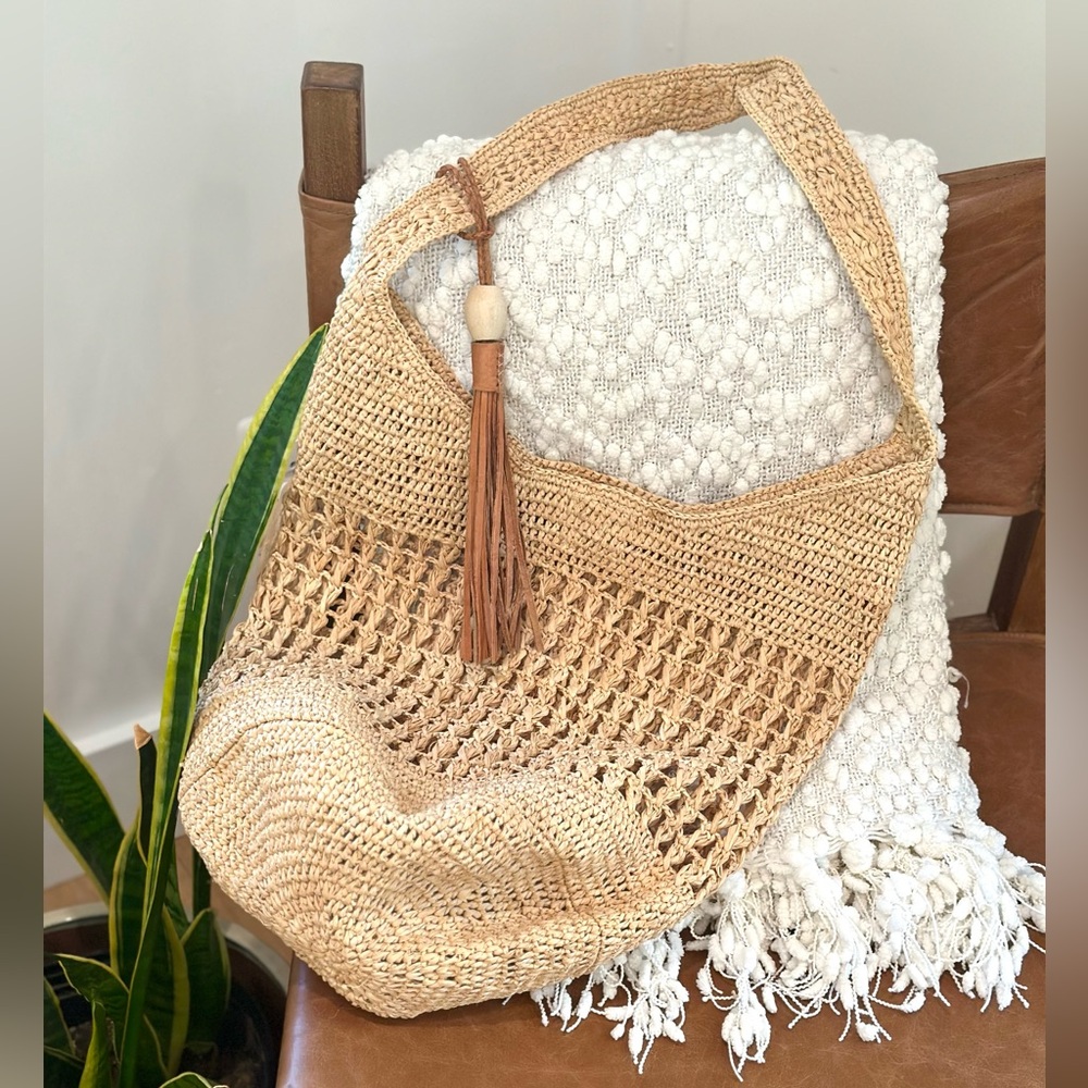Mar Y Sol Straw Bag Aspen in Natural Beige